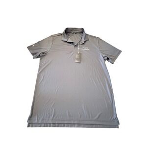 Levelwear Gozzer Ranch‎ Charcoal Gray Golf Polo Shirt Mens XL PM62L New